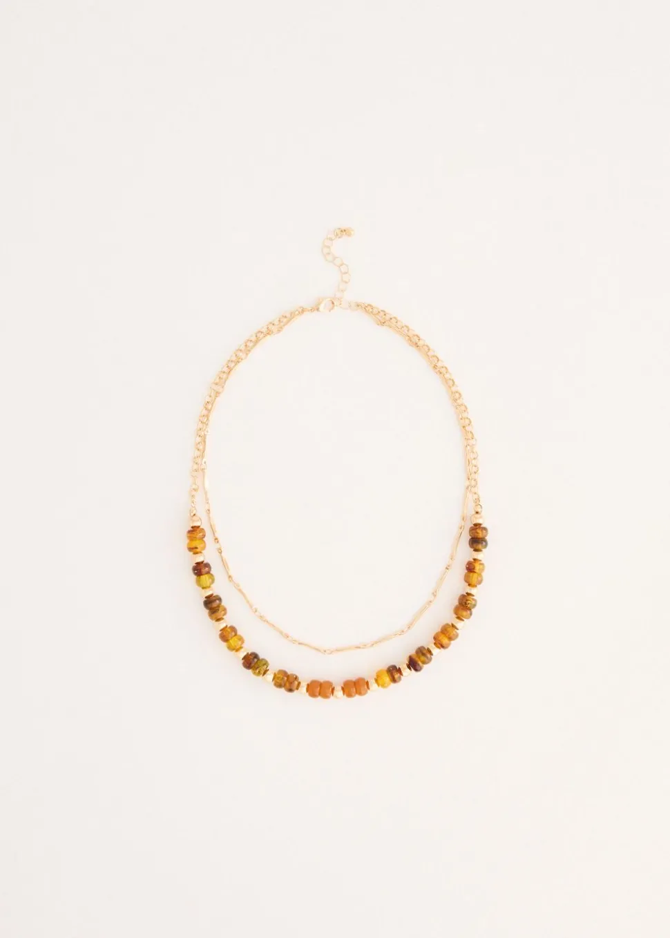Gelaagde ketting met kralen