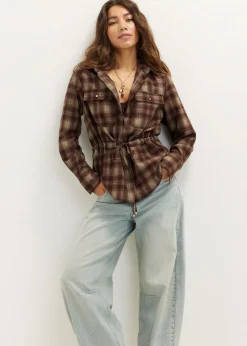 Geruite blouse
