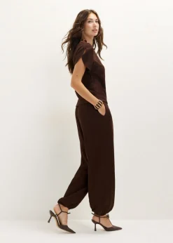 Harem broek met structuur