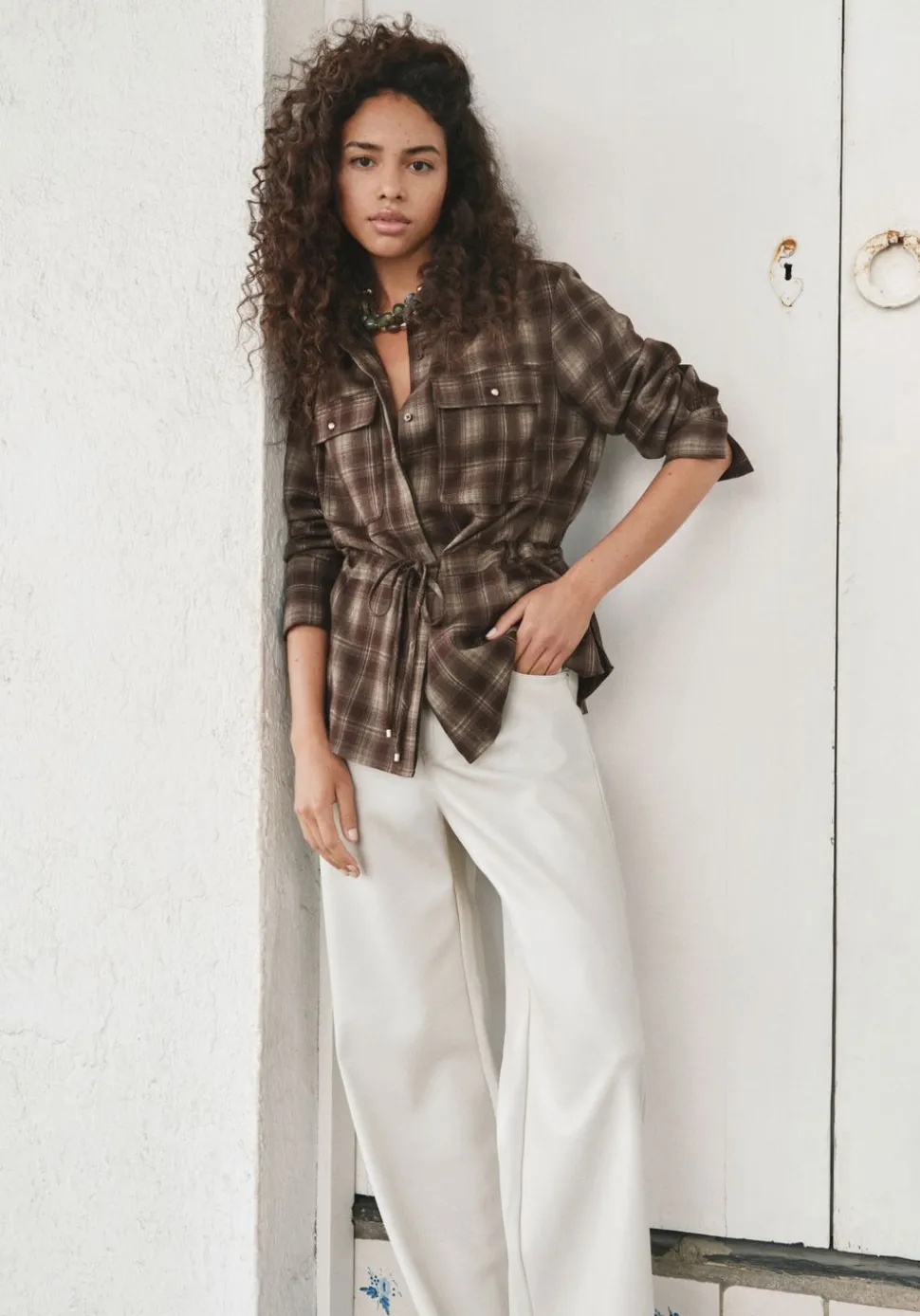 Imitatieleren broek