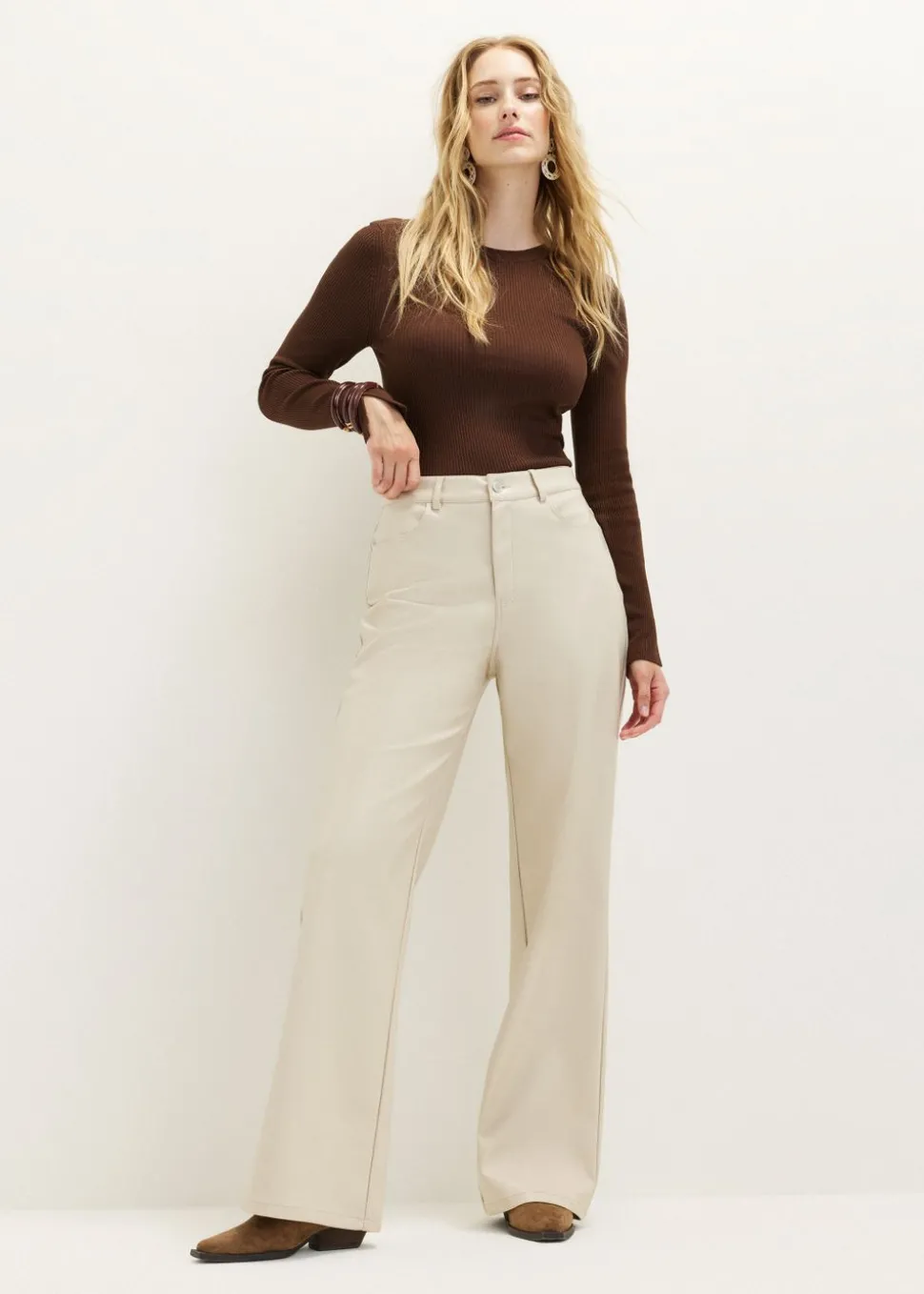 Imitatieleren broek