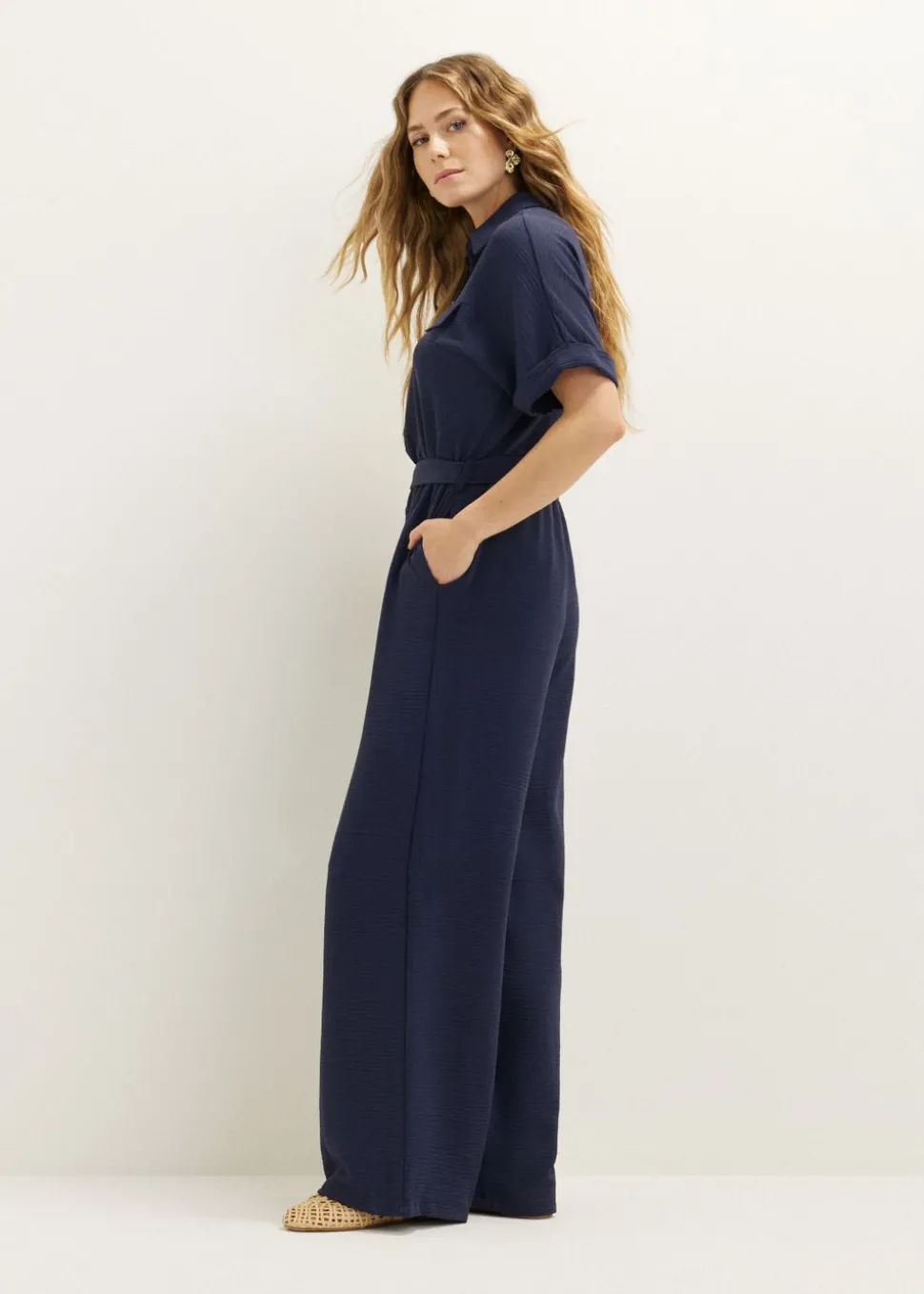 Jumpsuit met structuur