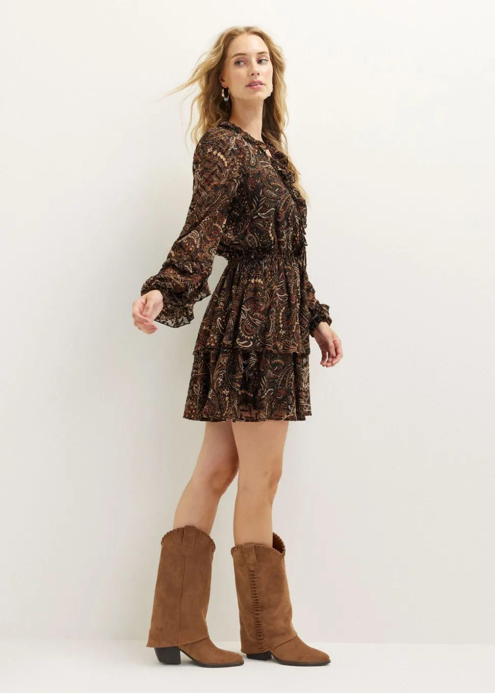 Korte jurk met print