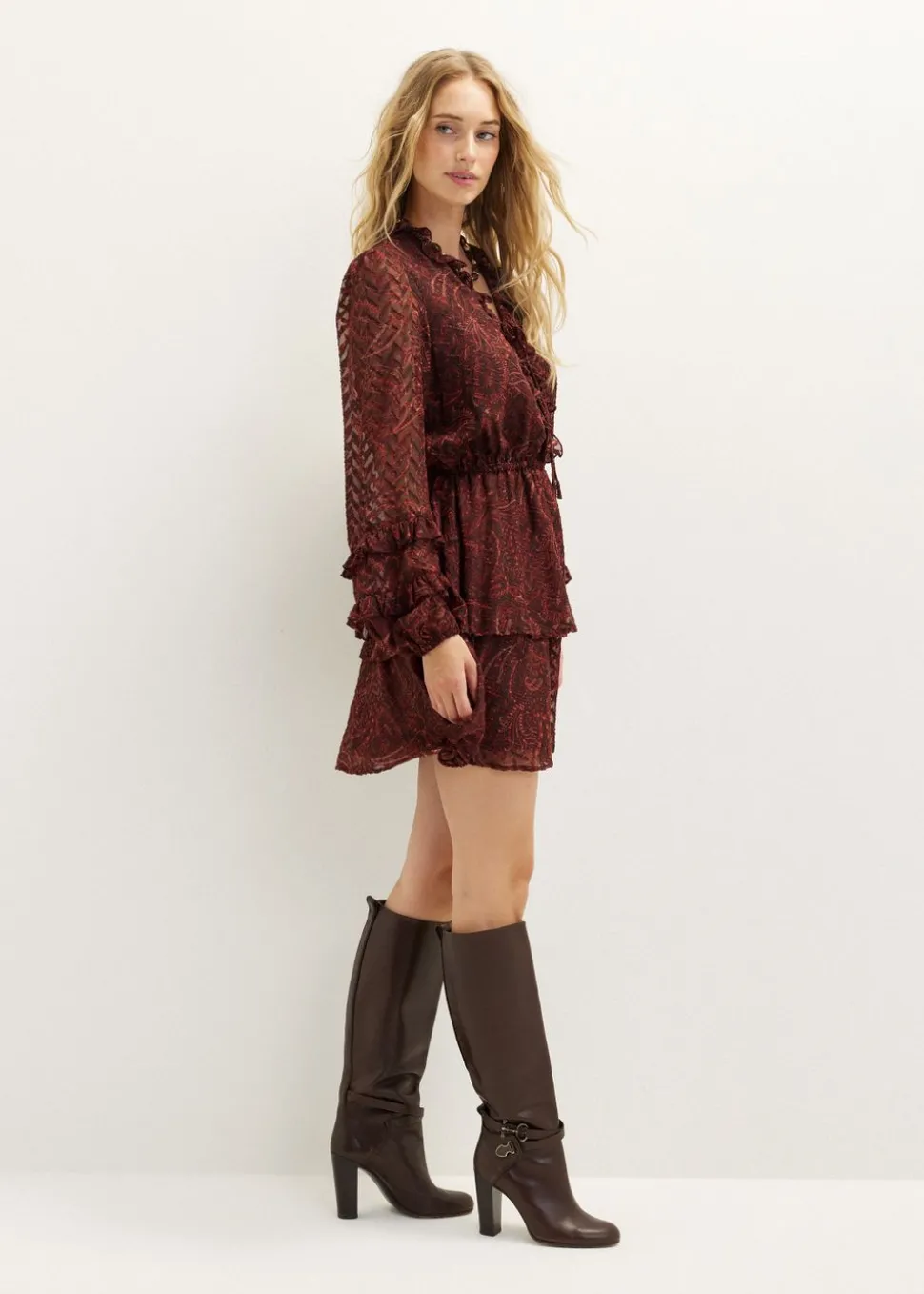 Korte jurk met print
