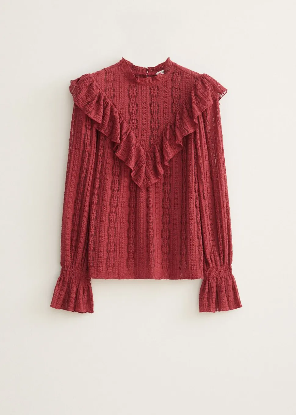 Lace Ruffle Blouse