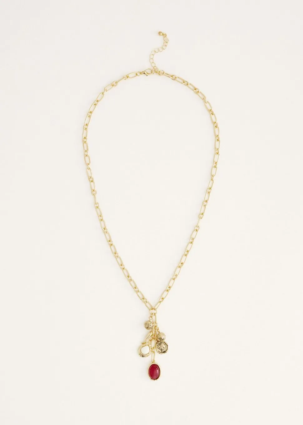 Lange ketting met bedels