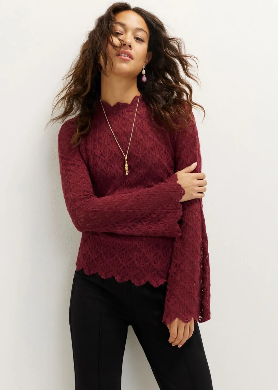 Longsleeve met kant