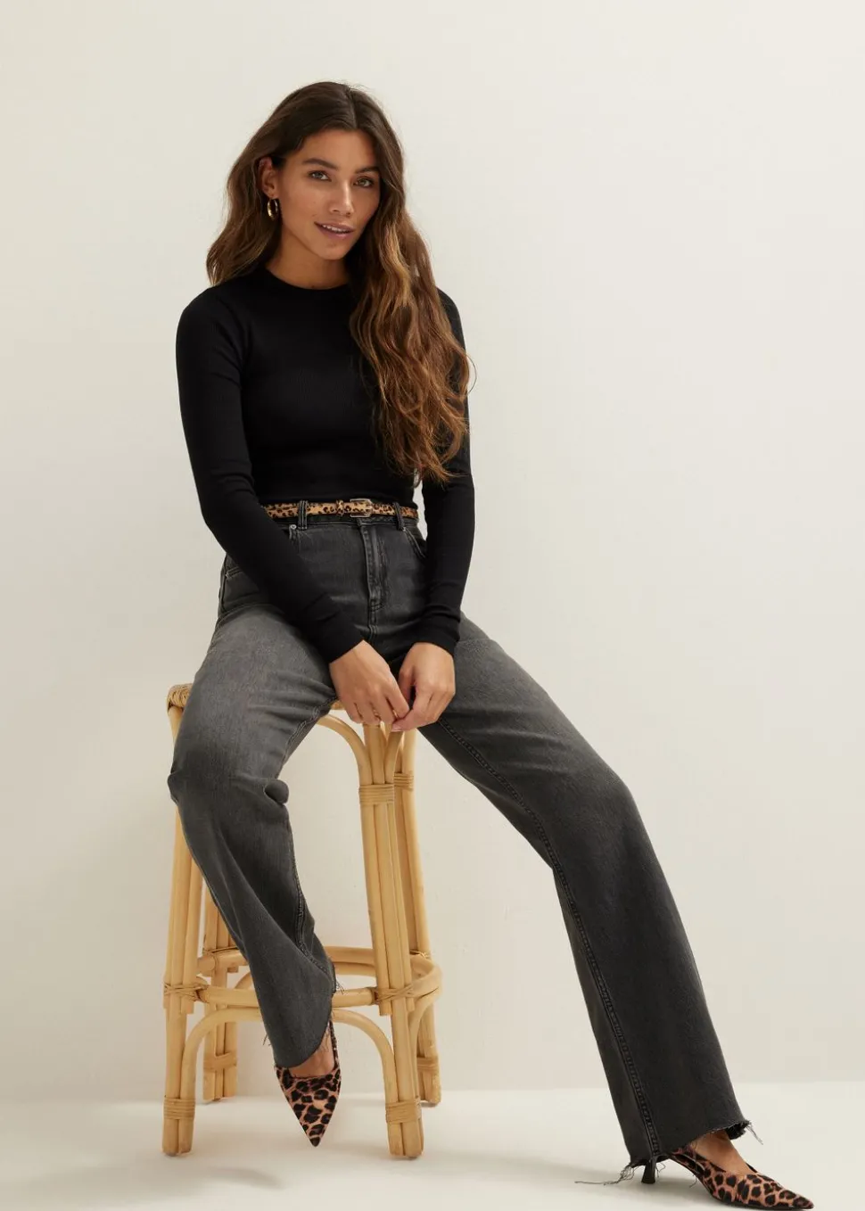 Longsleeve met rib