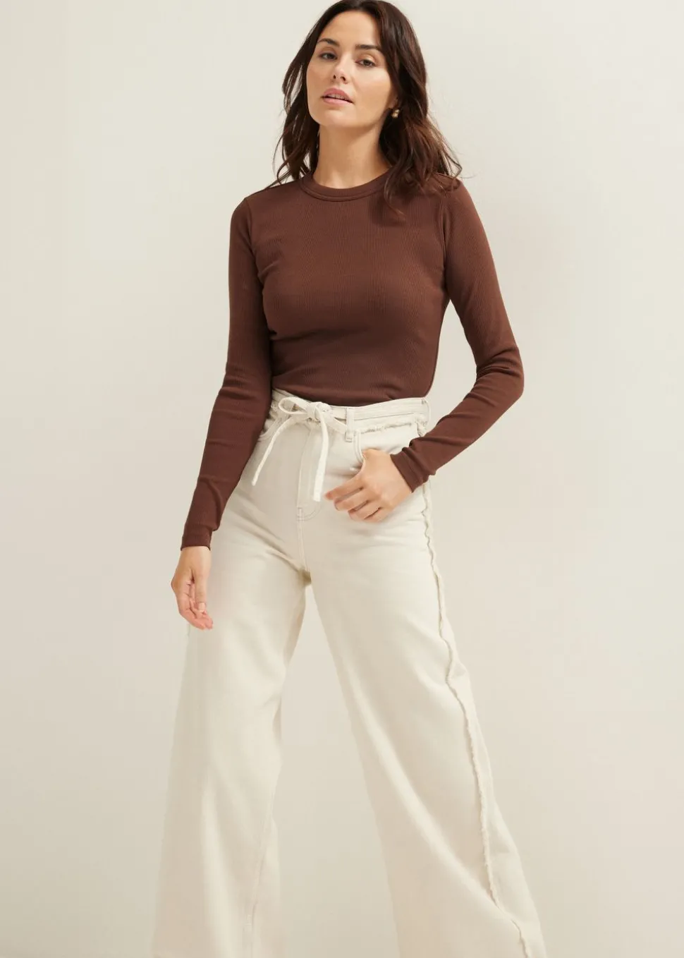 Longsleeve met rib