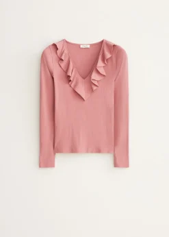Longsleeve met ruches