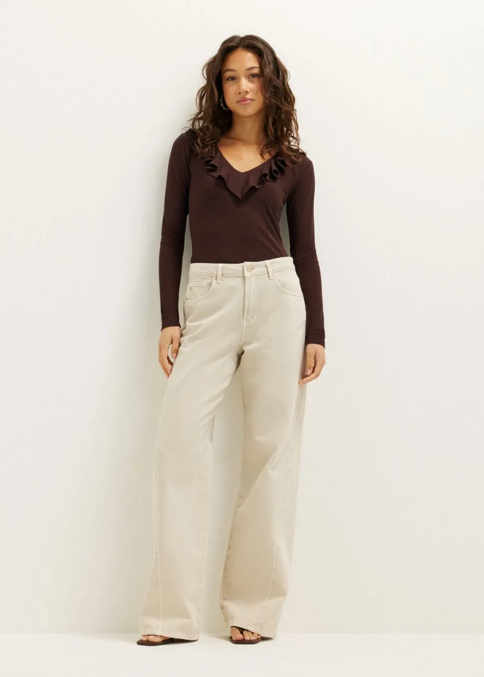 Longsleeve met ruches