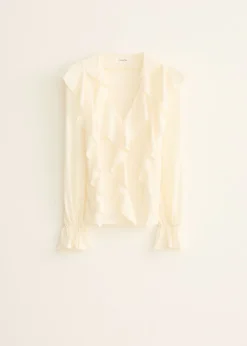 Longsleeve met ruffles