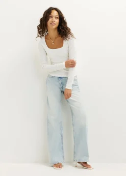 Longsleeve met vierkante hals