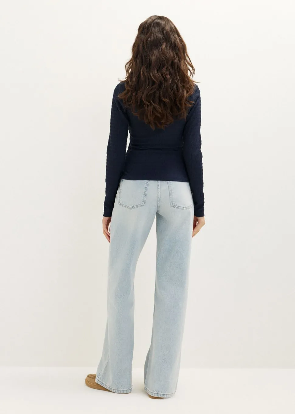 Longsleeve met vierkante hals