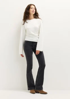 Longsleeve met zijplooi