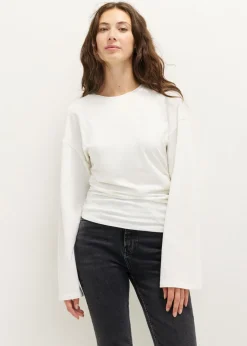 Longsleeve met zijplooi
