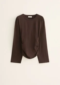 Longsleeve met zijplooi