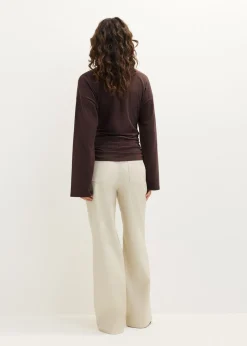 Longsleeve met zijplooi