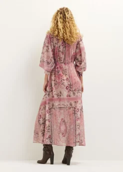 Maxi jurk met bloemenprint