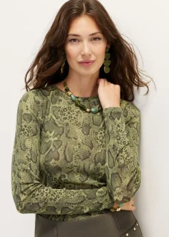 Mesh top met print