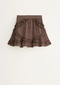 Mini rok met ruffles