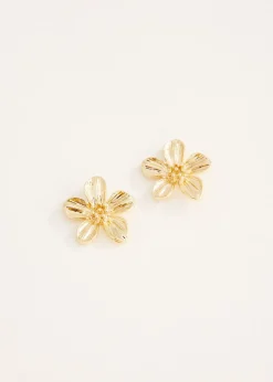 Oorbellen met bloem