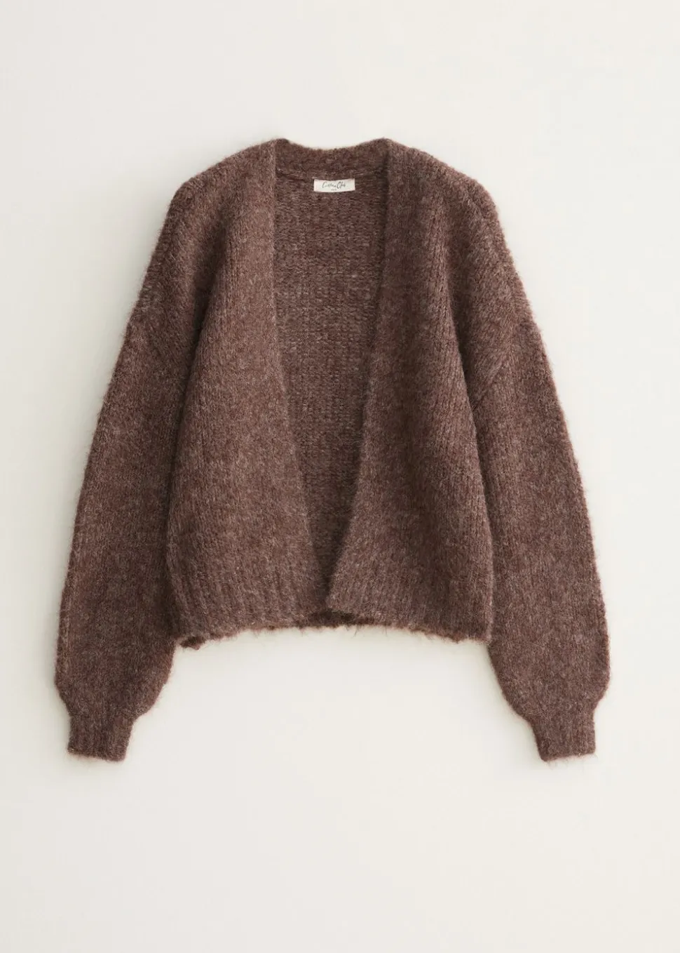 Oversized gebreid vest