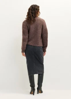 Oversized gebreid vest