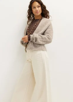 Oversized gebreid vest