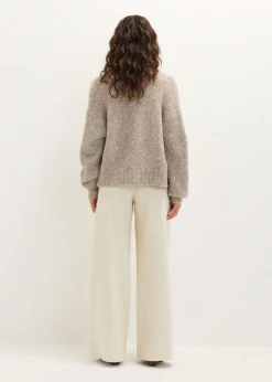 Oversized gebreid vest