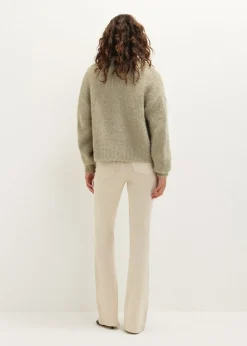Oversized gebreid vest
