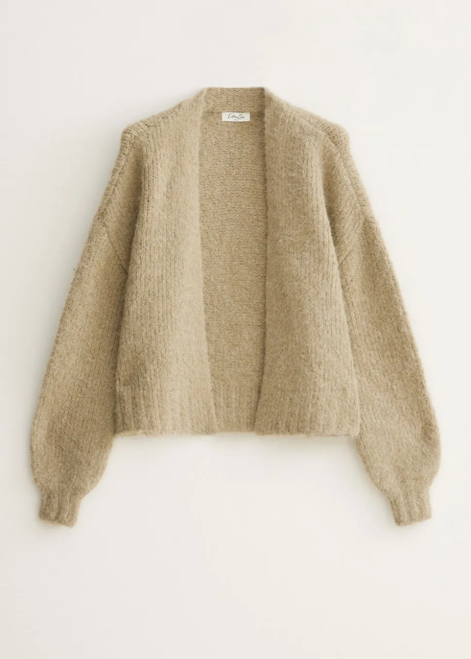 Oversized gebreid vest