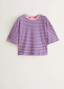 Oversized gestreept T-shirt