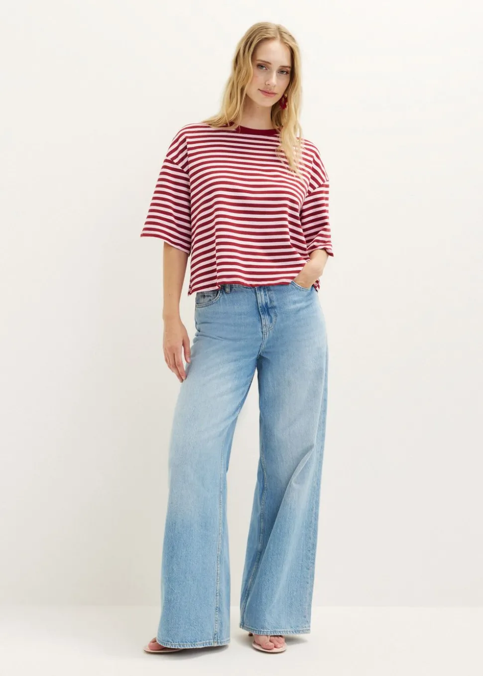 Oversized gestreept T-shirt