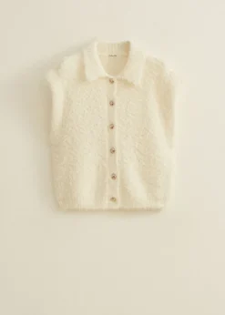 Oversized mouwloos vest