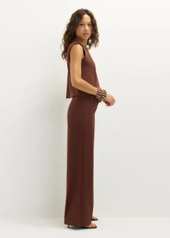 Pantalon met dubbel riempje