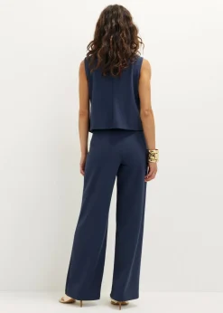 Pantalon met dubbel riempje