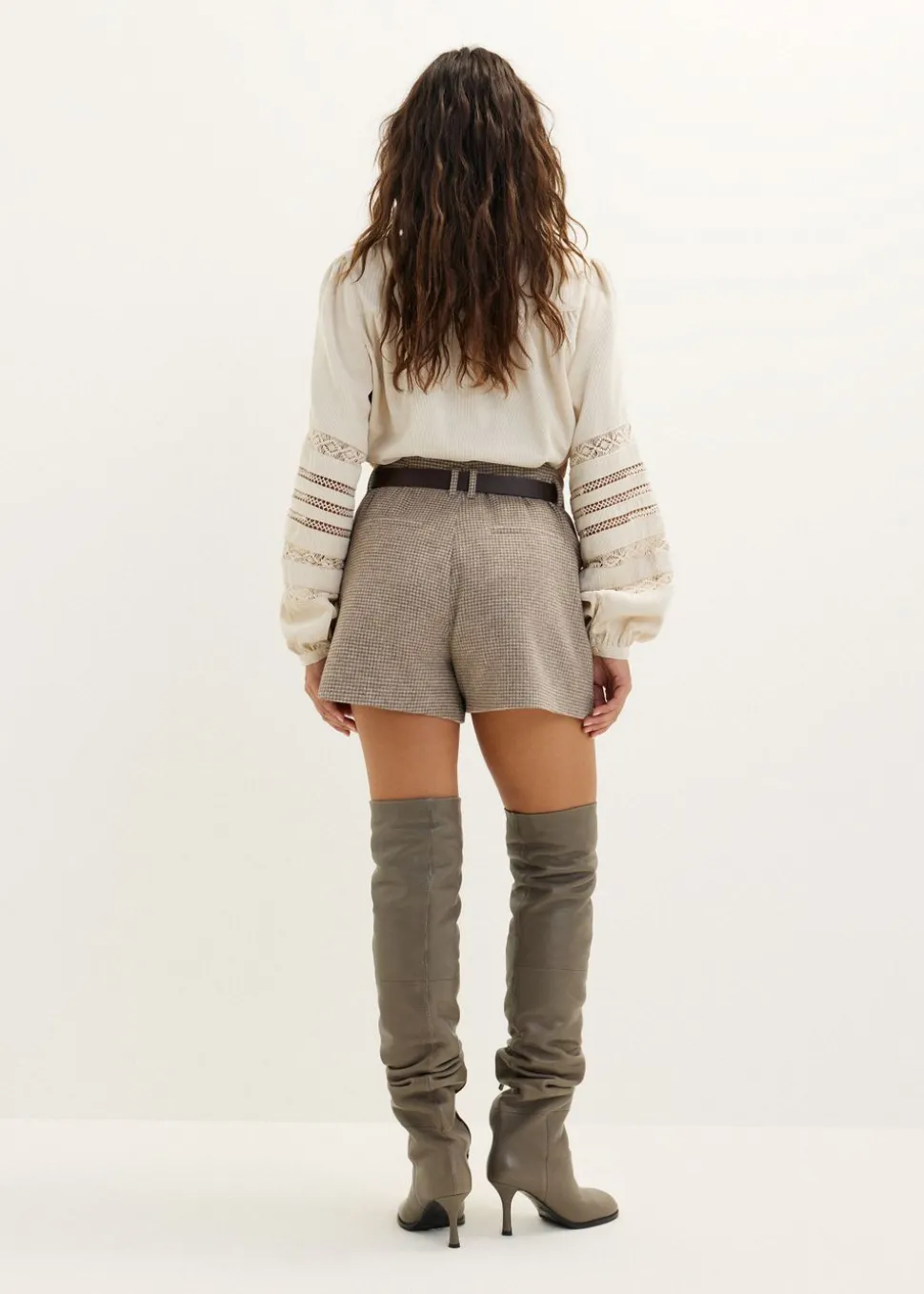 Short met ruitprint