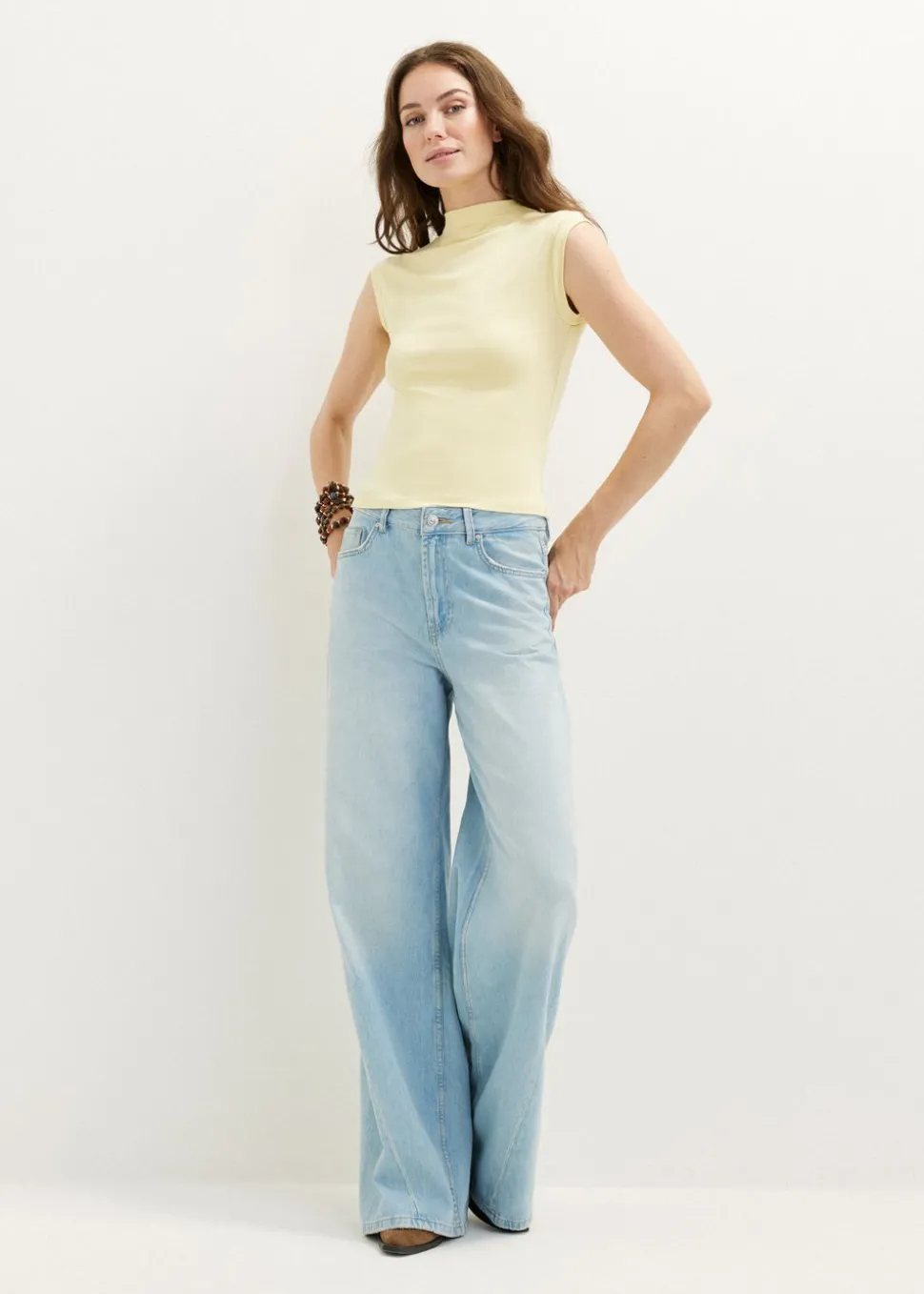 Singlet met mock neck
