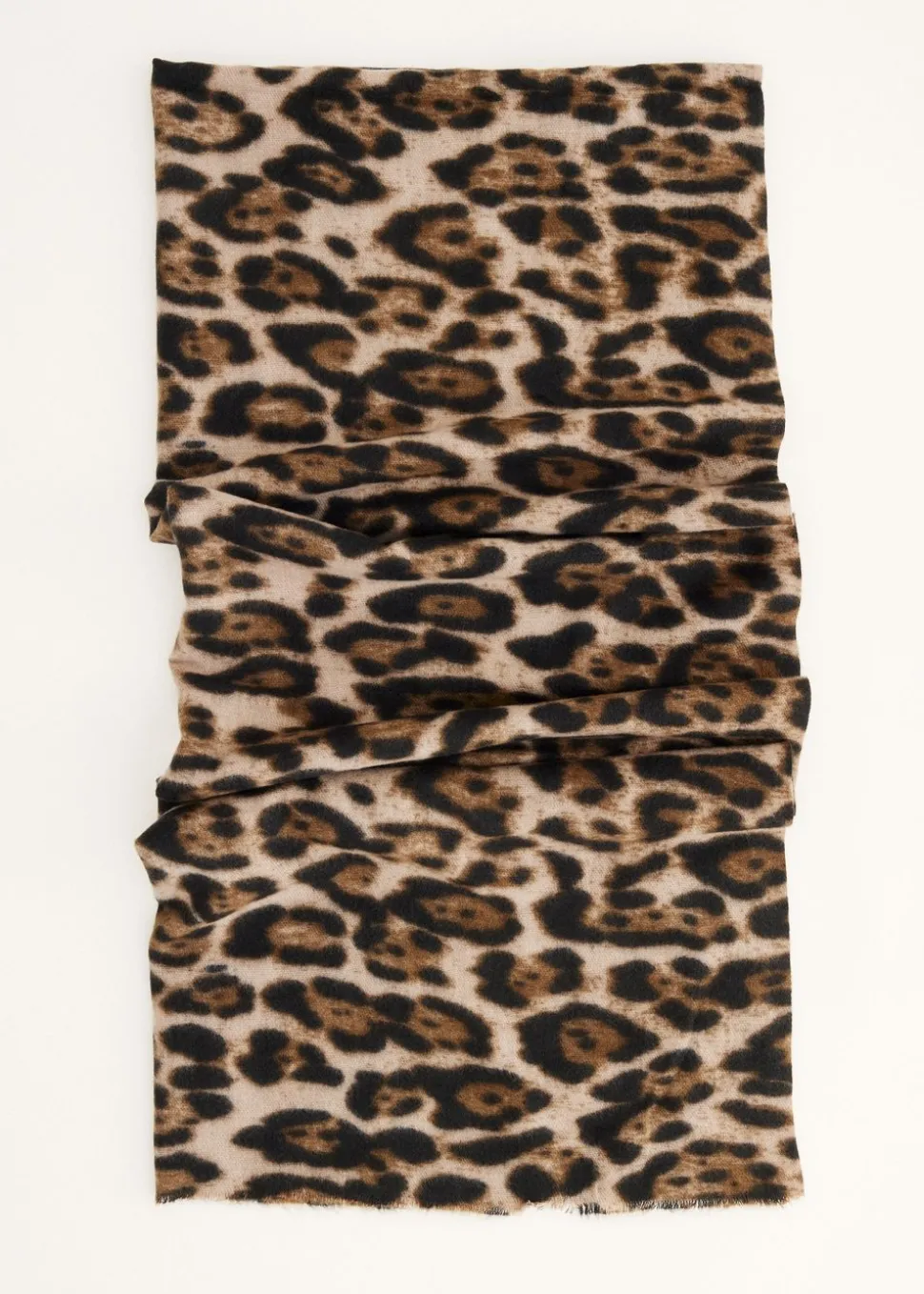 Sjaal met leopard print