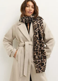 Sjaal met leopard print
