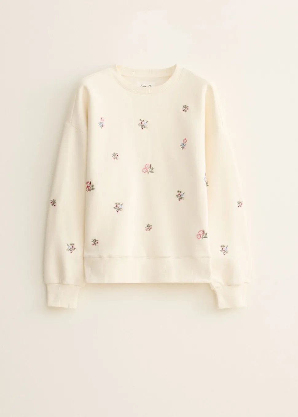 Sweater met bloem embroidery