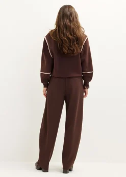 Sweater met feston details