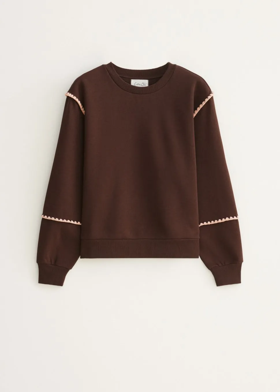 Sweater met feston details