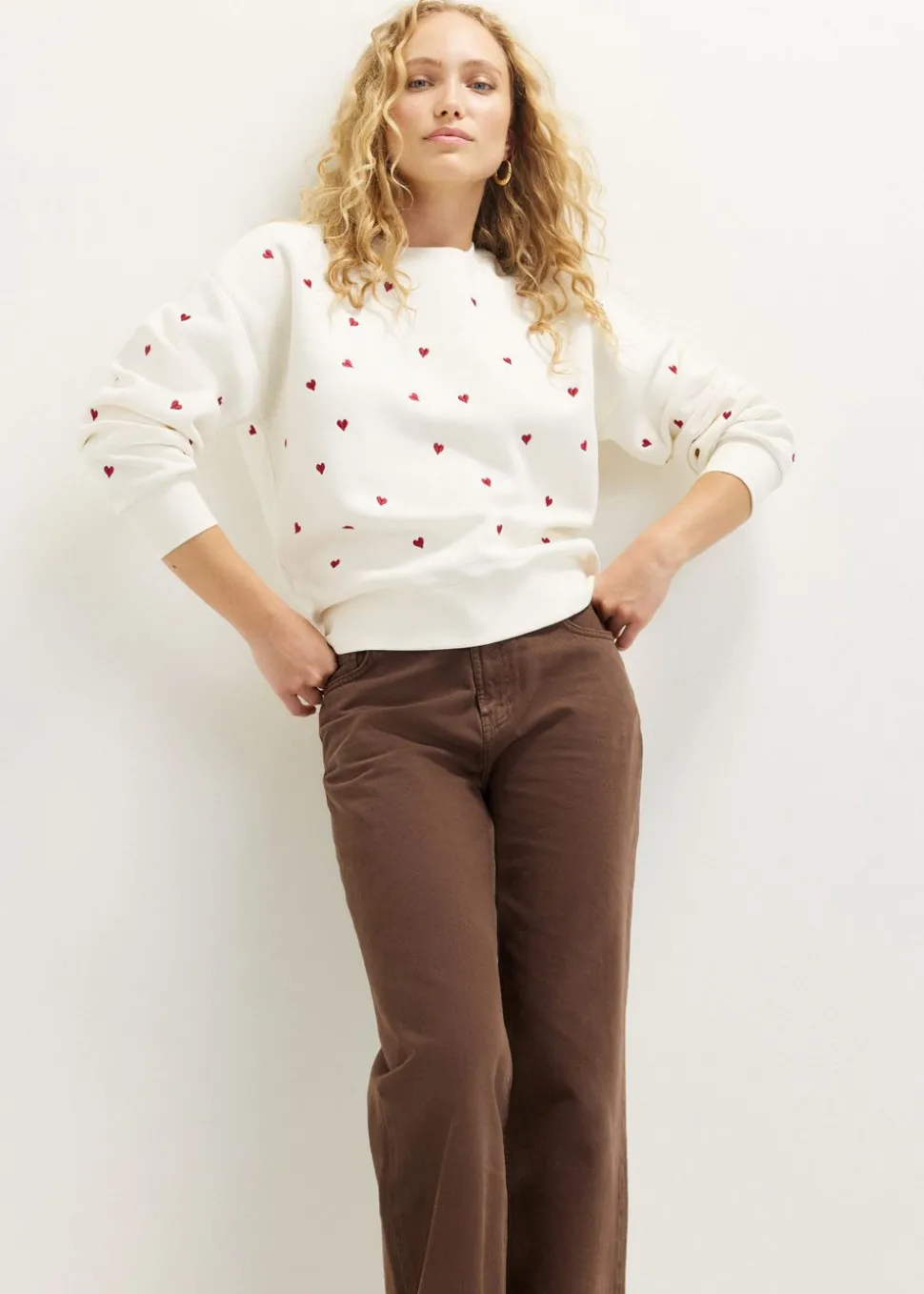 Sweater met hartjes