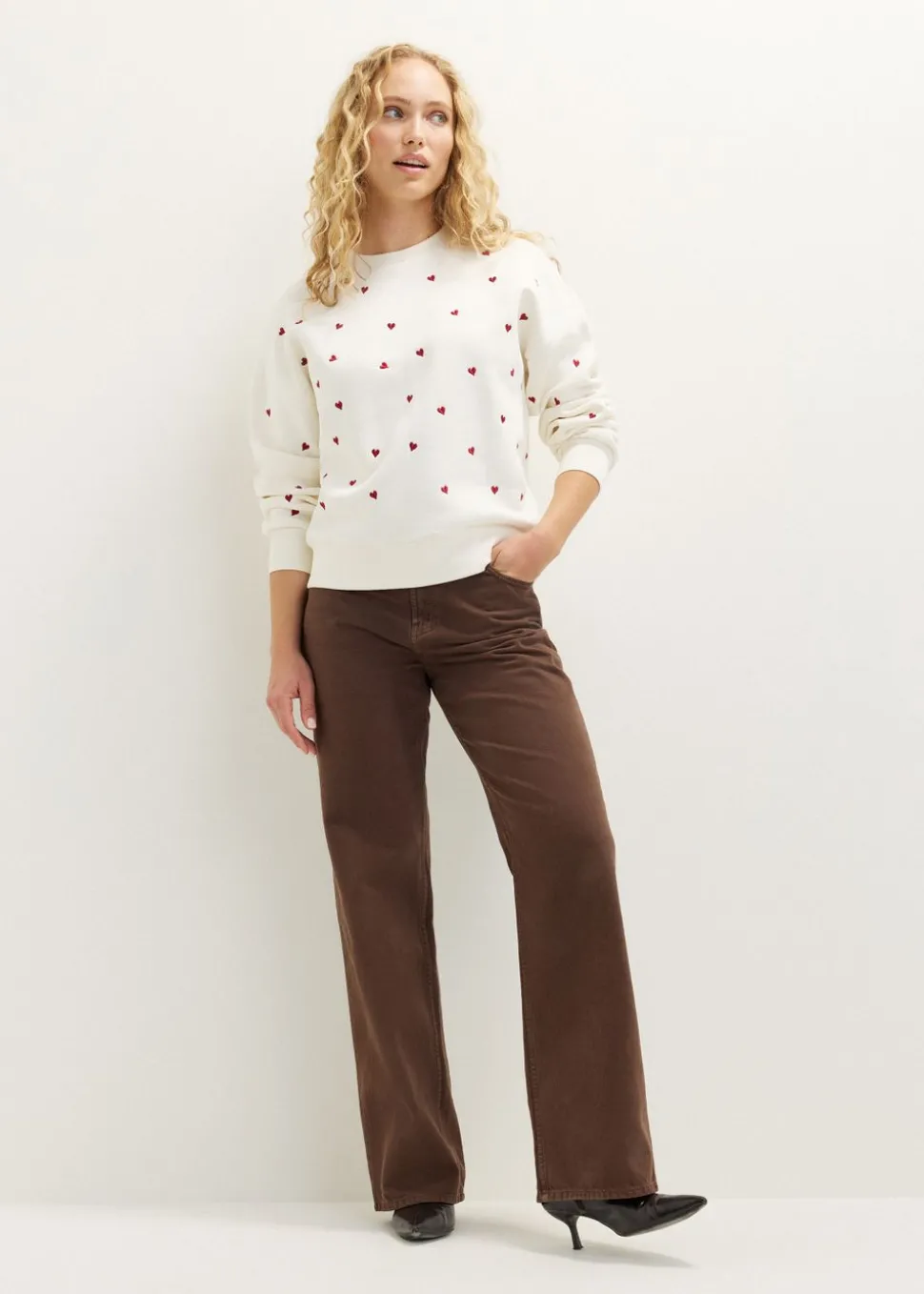 Sweater met hartjes