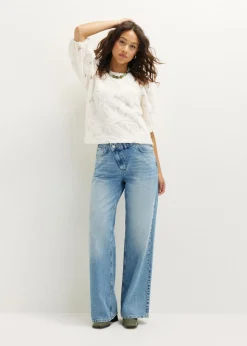 Top met chiffon details