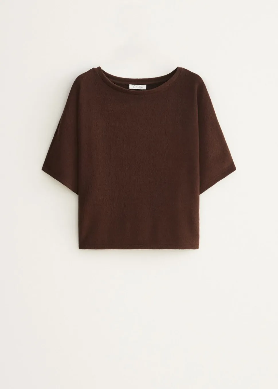 T-shirt met boothals