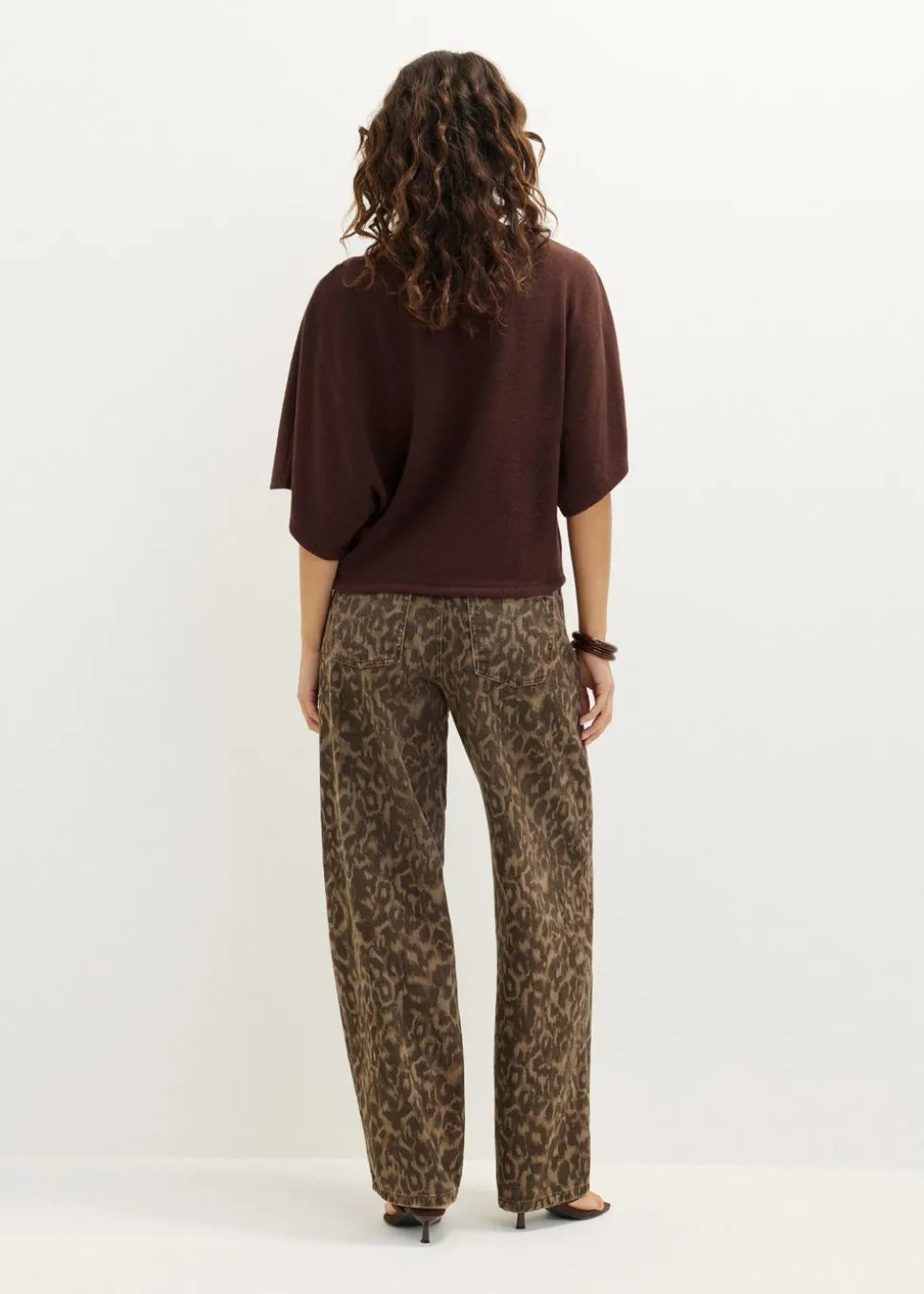 T-shirt met boothals