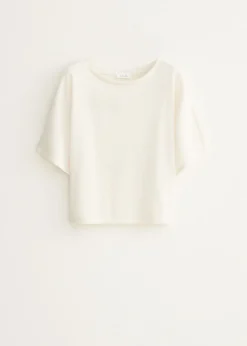 T-shirt met boothals